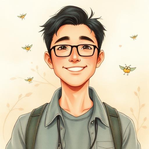 吳政穎 Arz 的插畫風格個人頭像